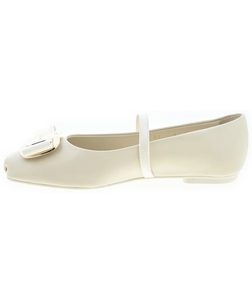 Salvatore Ferragamo（サルバトーレフェラガモ）バレエシューズ/オペラシューズ 白 サイズ:5(22.5cm位) レディース/2200717346073