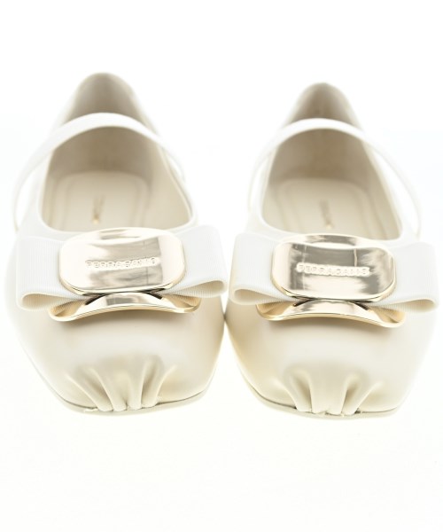 Salvatore Ferragamo（サルバトーレフェラガモ）バレエシューズ/オペラシューズ 白 サイズ:5(22.5cm位) レディース/2200717346073