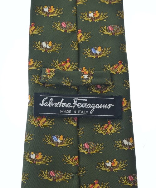 Salvatore Ferragamo（サルバトーレフェラガモ）ネクタイ カーキ サイズ:- メンズ/2200718235444