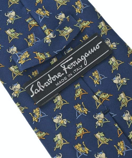 Salvatore Ferragamo（サルバトーレフェラガモ）ネクタイ 紺 サイズ:- メンズ/2200718292089
