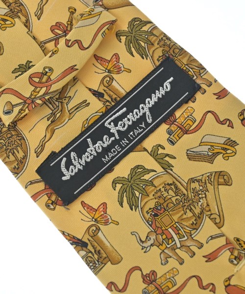 Salvatore Ferragamo（サルバトーレフェラガモ）ネクタイ 黄 サイズ:- メンズ/2200718292096