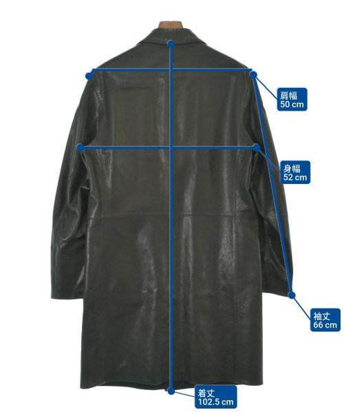 Salvatore Ferragamo（サルバトーレフェラガモ）ステンカラーコート 黒 サイズ:48(L位) メンズ/2200645667028