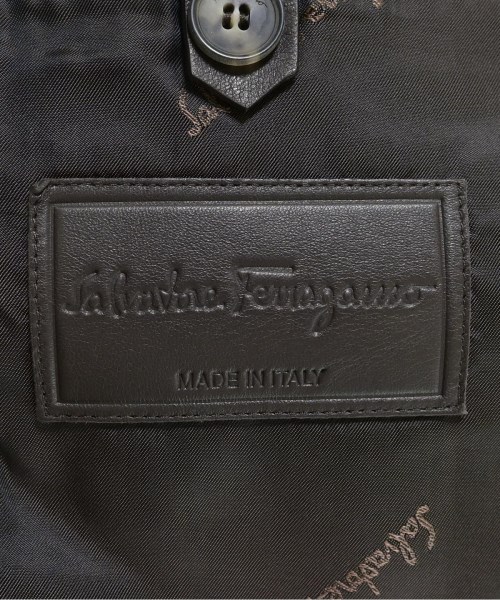 Salvatore Ferragamo（サルバトーレフェラガモ）ライダース 茶 サイズ:52(XXL位) メンズ/2200646128016