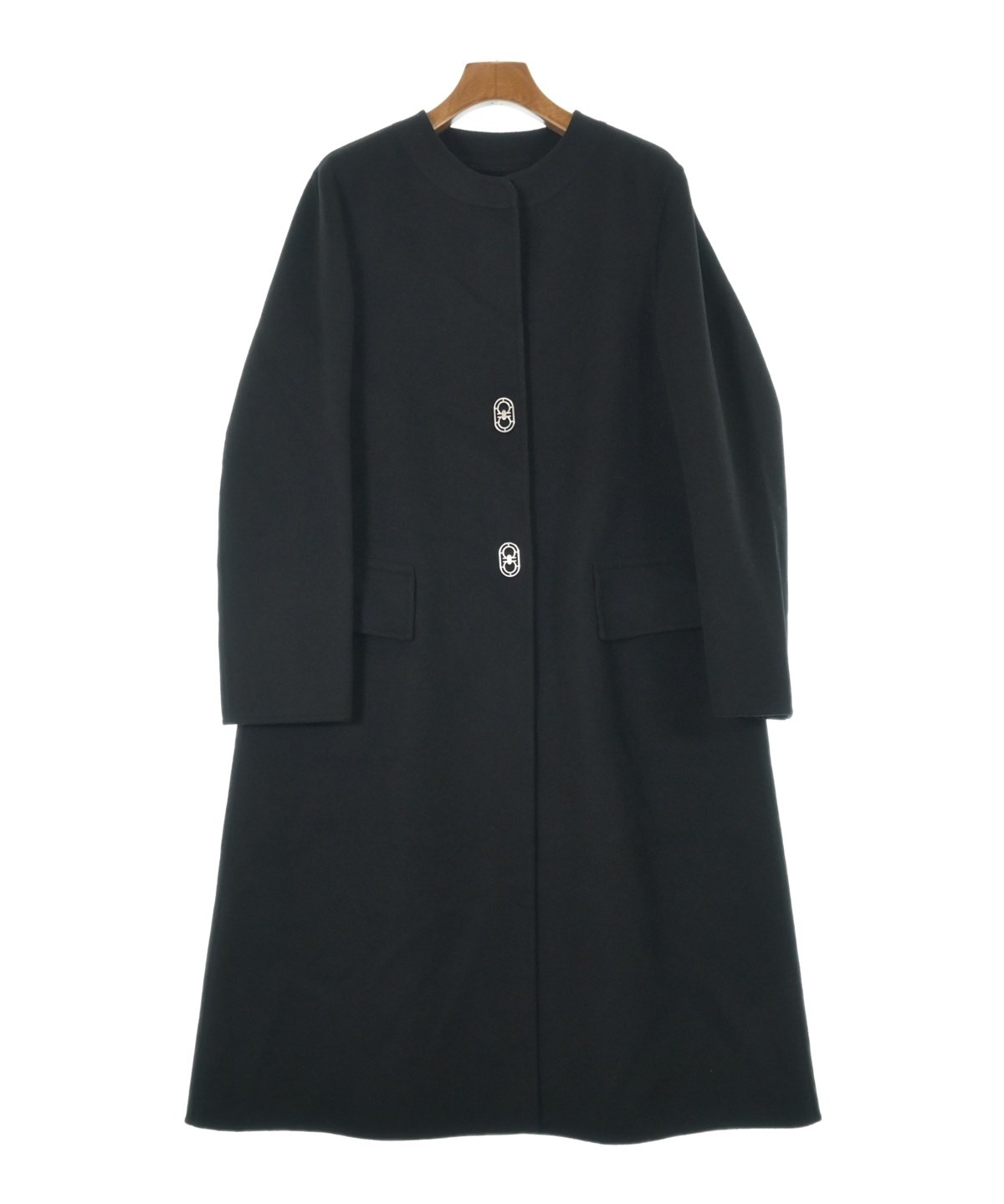 Salvatore Ferragamo（サルバトーレフェラガモ）コート 黒 サイズ:40(M