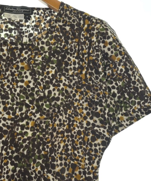 Salvatore Ferragamo（サルバトーレフェラガモ）Tシャツ・カットソー 茶 サイズ:S レディース/2200641901058