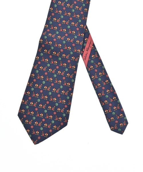 Salvatore Ferragamo（サルバトーレフェラガモ）ネクタイ 紺 サイズ:- メンズ/2200643479067