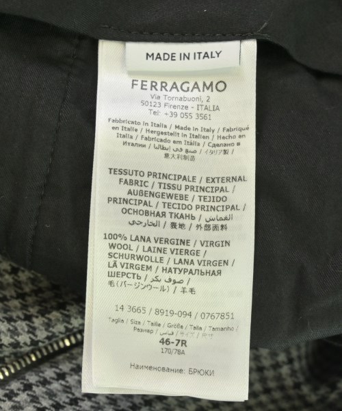 Salvatore Ferragamo（サルバトーレフェラガモ）スラックス グレー サイズ:46(M位) メンズ/2200703785084