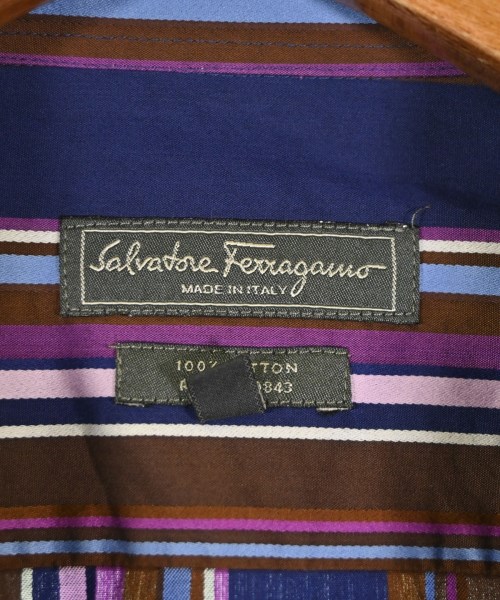 Salvatore Ferragamo（サルバトーレフェラガモ）カジュアルシャツ 紺 サイズ:S メンズ/2200704336254