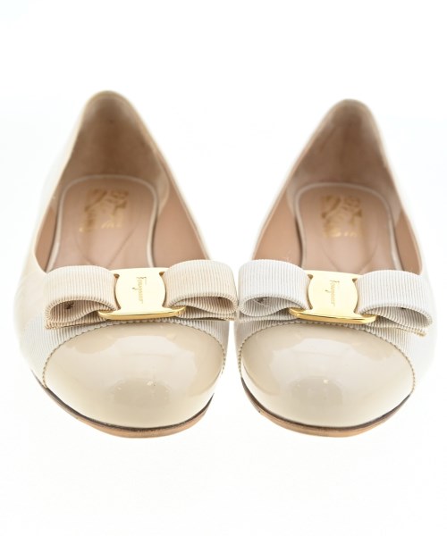Salvatore Ferragamo（サルバトーレフェラガモ）バレエシューズ/オペラシューズ ベージュ サイズ:6 1/2(24cm位) レディース/2200703452115