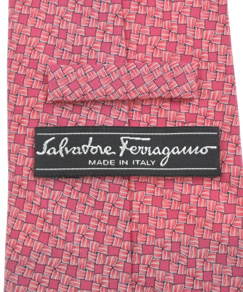 Salvatore Ferragamo（サルバトーレフェラガモ）ネクタイ ピンク サイズ:- メンズ/2200698969407
