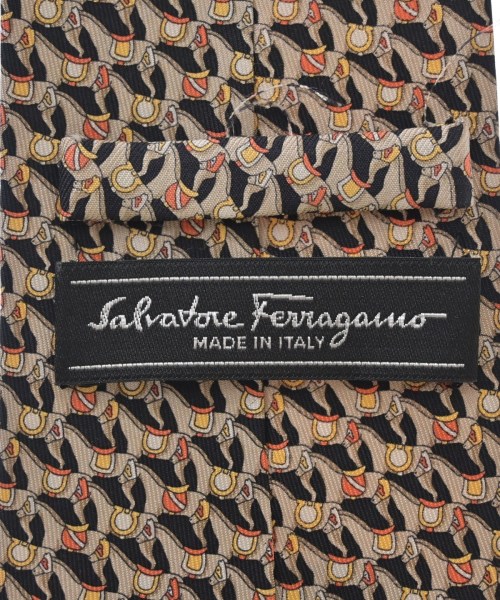 Salvatore Ferragamo（サルバトーレフェラガモ）ネクタイ ベージュ サイズ:- メンズ/2200708296035
