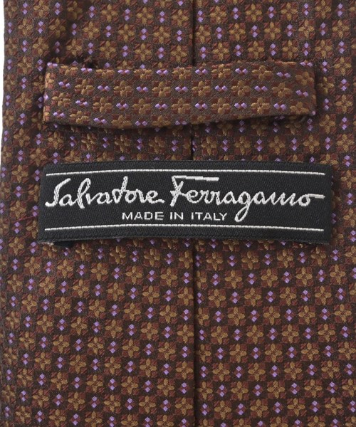 Salvatore Ferragamo（サルバトーレフェラガモ）ネクタイ 茶 サイズ:- メンズ/2200708296059