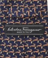Salvatore Ferragamo（サルバトーレフェラガモ）ネクタイ 紺 サイズ:- メンズ/2200708296103
