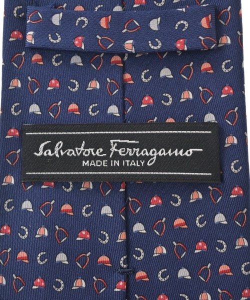 Salvatore Ferragamo（サルバトーレフェラガモ）ネクタイ 紺 サイズ:- メンズ/2200708296127
