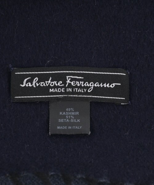 Salvatore Ferragamo（サルバトーレフェラガモ）マフラー 紺 サイズ:- メンズ/2200705452267