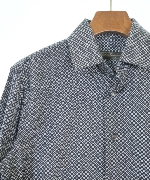 Salvatore Ferragamo（サルバトーレフェラガモ）カジュアルシャツ 紺 サイズ:S メンズ/2200708810033