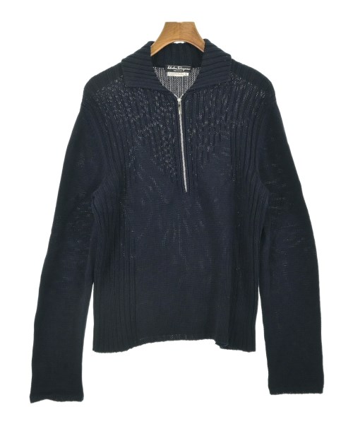 Salvatore Ferragamo(サルバトーレフェラガモ)ニット・セーター 紺 サイズ:L/2200660209074
