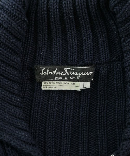 Salvatore Ferragamo（サルバトーレフェラガモ）ニット・セーター 紺 サイズ:L メンズ/2200660209074