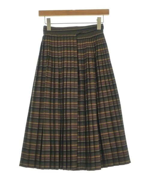 Salvatore Ferragamo(サルバトーレフェラガモ)ロング・マキシ丈スカート 茶 サイズ:M/2200663840014