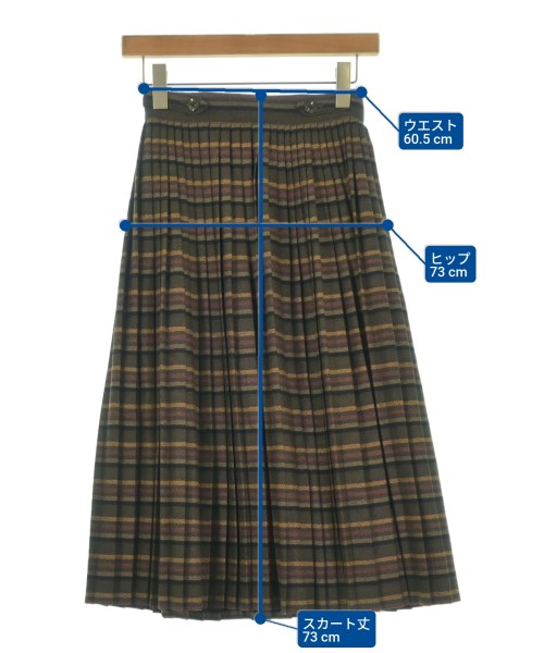 Salvatore Ferragamo（サルバトーレフェラガモ）ロング・マキシ丈スカート 茶 サイズ:M レディース/2200663840014