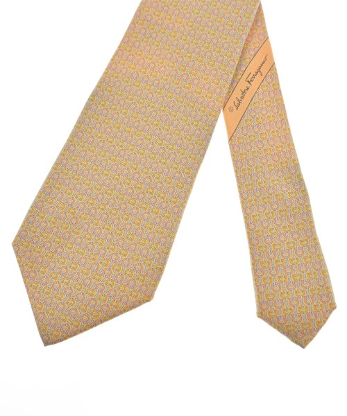 Salvatore Ferragamo（サルバトーレフェラガモ）ネクタイ 黄 サイズ:- メンズ/2200660438245