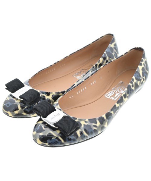 Salvatore Ferragamo(サルバトーレフェラガモ)バレエシューズ/オペラシューズ 黒 サイズ:6(23.5cm位)/2200642522016