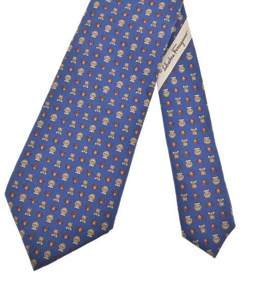 Salvatore Ferragamo（サルバトーレフェラガモ）ネクタイ 青 サイズ:- メンズ/2200661679616