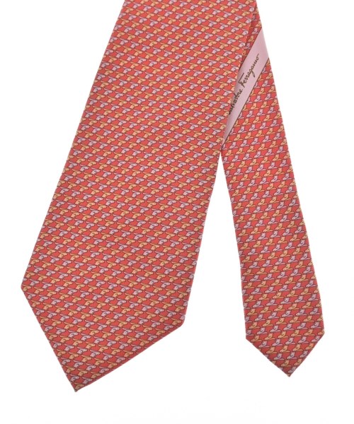 Salvatore Ferragamo（サルバトーレフェラガモ）ネクタイ オレンジ サイズ:- メンズ/2200661679623