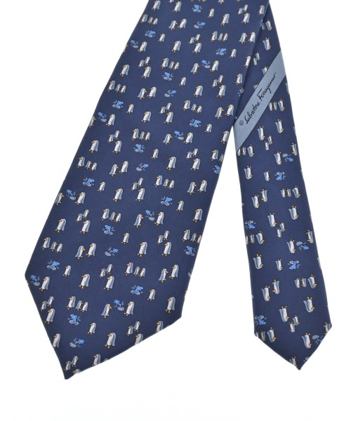 Salvatore Ferragamo（サルバトーレフェラガモ）ネクタイ 紺 サイズ:- メンズ/2200661679630