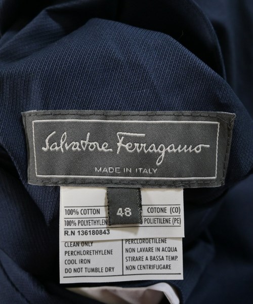 Salvatore Ferragamo（サルバトーレフェラガモ）ステンカラーコート 紺 サイズ:48(L位) メンズ/2200664694081