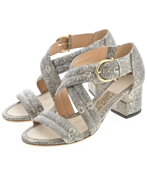 Salvatore Ferragamo(サルバトーレフェラガモ)サンダル グレー サイズ:4(21.5cm位)/2200665015014