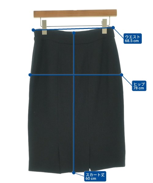 Salvatore Ferragamo（サルバトーレフェラガモ）ひざ丈スカート 黒 サイズ:-(M位) レディース/2200661992043