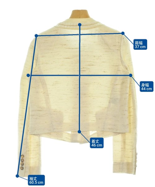 Salvatore Ferragamo（サルバトーレフェラガモ）ノーカラージャケット ベージュ サイズ:40(M位) レディース/2200665391170