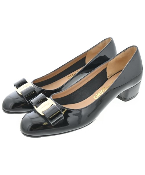 Salvatore Ferragamo(サルバトーレフェラガモ)パンプス 黒 サイズ:6(23.5cm位)/2200669512045