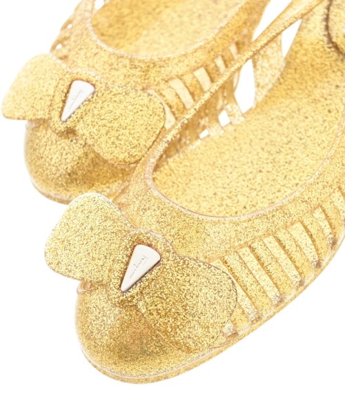 Salvatore Ferragamo（サルバトーレフェラガモ）バレエシューズ/オペラシューズ ゴールド サイズ:7(24.5cm位) レディース/2200670668014