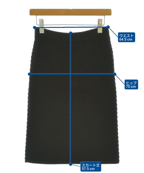 Salvatore Ferragamo（サルバトーレフェラガモ）ひざ丈スカート 茶 サイズ:XS レディース/2200666669025