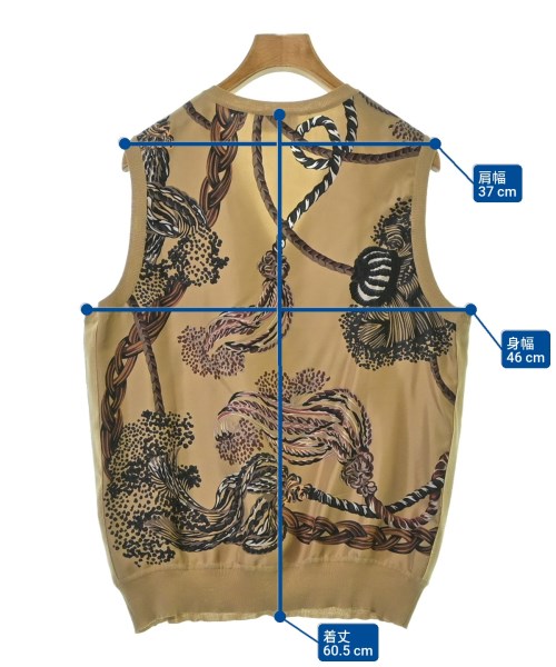 Salvatore Ferragamo（サルバトーレフェラガモ）ベスト 茶 サイズ:XL レディース/2200671122126