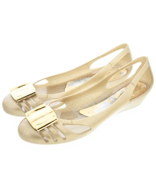 Salvatore Ferragamo(サルバトーレフェラガモ)バレエシューズ/オペラシューズ ゴールド サイズ:9(26cm位)/2200671492250