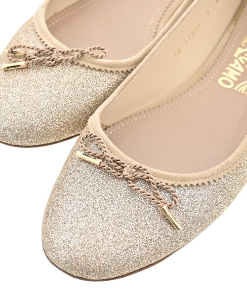 Salvatore Ferragamo（サルバトーレフェラガモ）バレエシューズ/オペラシューズ ゴールド サイズ:9(26cm位) レディース/2200671492267