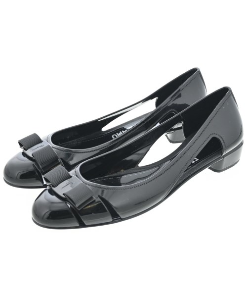 Salvatore Ferragamo(サルバトーレフェラガモ)バレエシューズ/オペラシューズ 黒 サイズ:9(26cm位)/2200671492274