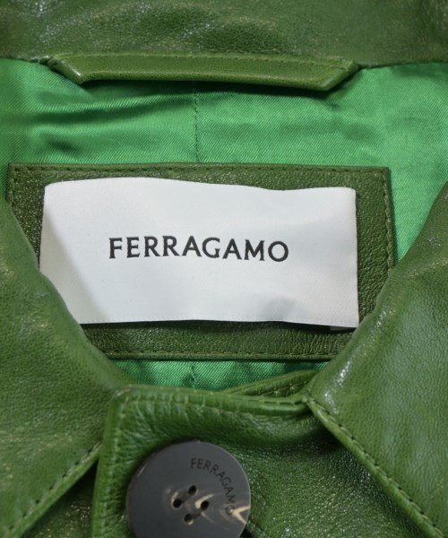 Salvatore Ferragamo（サルバトーレフェラガモ）ステンカラーコート 緑 サイズ:48(L位) メンズ/2200672052019