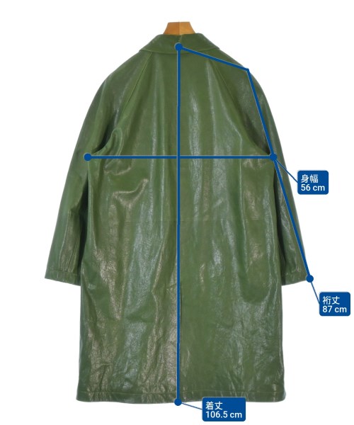 Salvatore Ferragamo（サルバトーレフェラガモ）ステンカラーコート 緑 サイズ:48(L位) メンズ/2200672052019