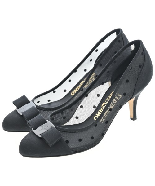 Salvatore Ferragamo(サルバトーレフェラガモ)パンプス 黒 サイズ:6 1/2(24cm位)/2200668388016
