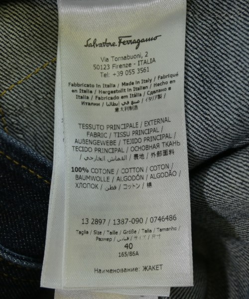 Salvatore Ferragamo（サルバトーレフェラガモ）デニムジャケット 紺 サイズ:-(M位) レディース/2200722225011