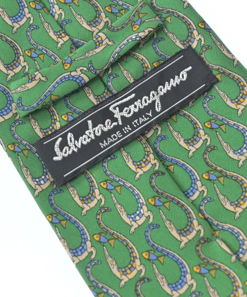 Salvatore Ferragamo（サルバトーレフェラガモ）ネクタイ 緑 サイズ:- メンズ/2200730149156
