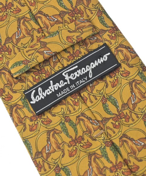 Salvatore Ferragamo（サルバトーレフェラガモ）ネクタイ 黄 サイズ:- メンズ/2200730149187