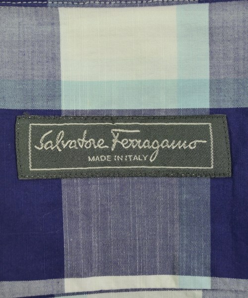 Salvatore Ferragamo（サルバトーレフェラガモ）カジュアルシャツ 紺 サイズ:M メンズ/2200731154173