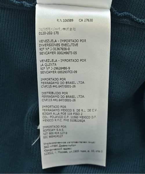 Salvatore Ferragamo（サルバトーレフェラガモ）ワンピース 青 サイズ:M レディース/2200726111082