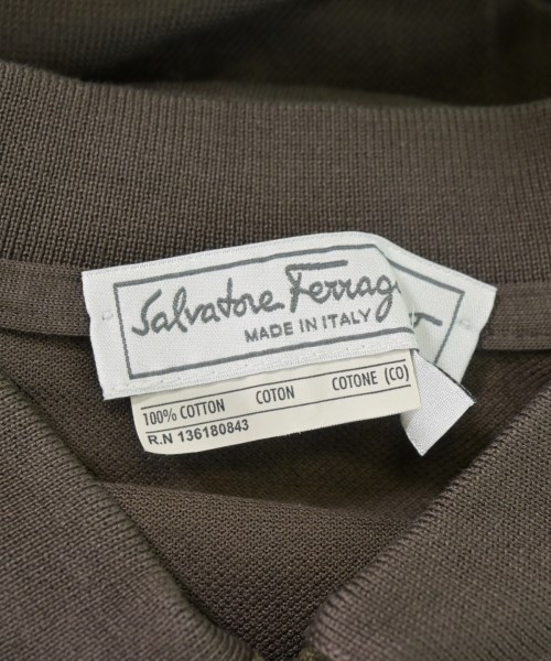 Salvatore Ferragamo（サルバトーレフェラガモ）ポロシャツ 茶 サイズ:M メンズ/2200720114102