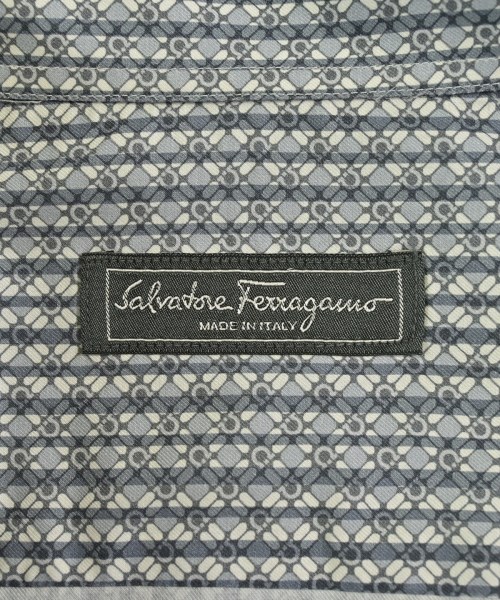 Salvatore Ferragamo（サルバトーレフェラガモ）カジュアルシャツ グレー サイズ:M メンズ/2200722080139